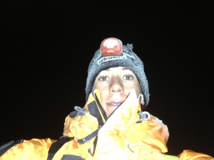 selfie of Francois Cazzanelli in the night.