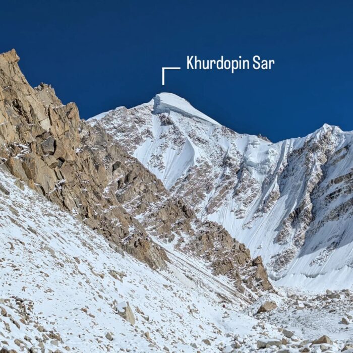 Khurdopin Shar, Karakoram, in a sunny day.