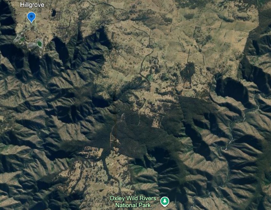 The landscape from above