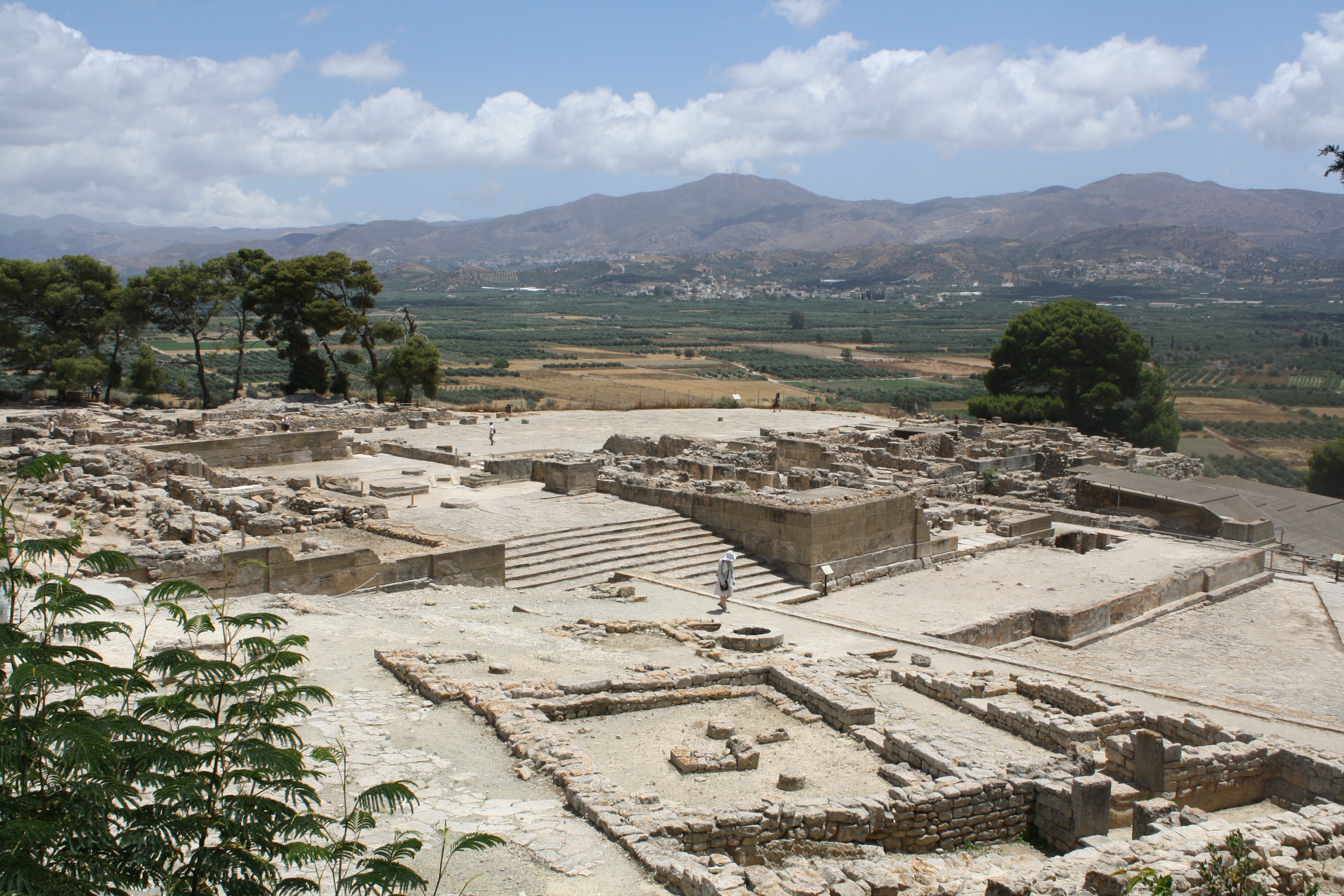 Ruins of an ancient courtyard