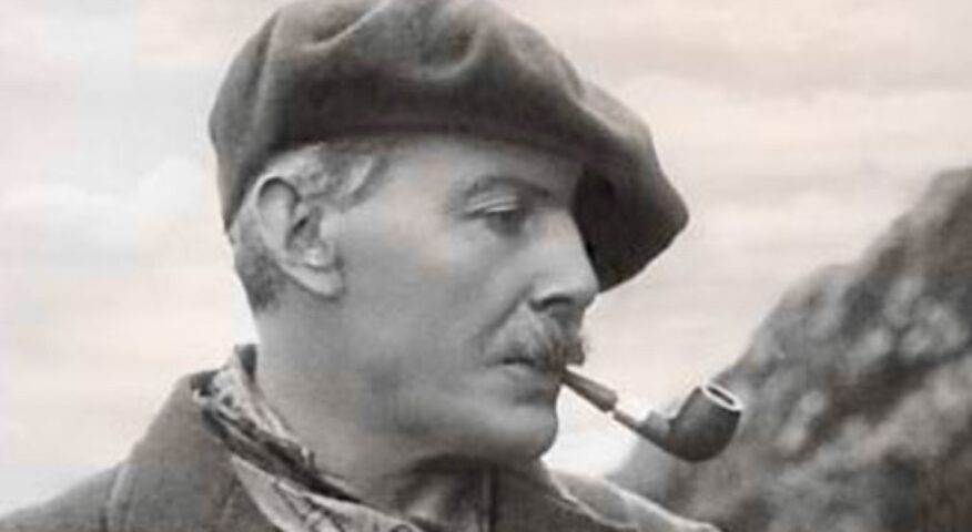 Geoffrey Winthrop Young with beret and pipe