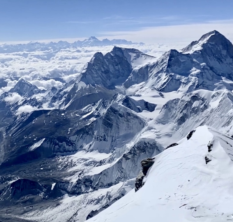 The view from 8,500m on Everest.