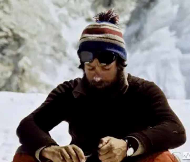 Andrzej Czok in the Western Cwm of Everest in the spring of 1980. In that expedition he and Kukuczka climbed Everest via a new route by the southern pillar. 
