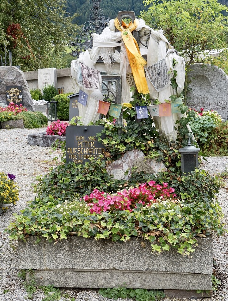 Grave of Peter Aufschnaiter in Kitzbuhel, Austria.