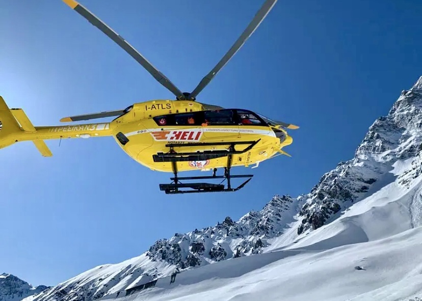 A Pelikan 3 helicopter was seaching for the two people who remained missing last night.