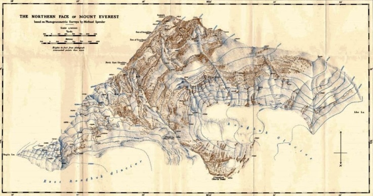 The new large-scale map of 1935, published by the Royal Geographic Society based on Spender's survey. 