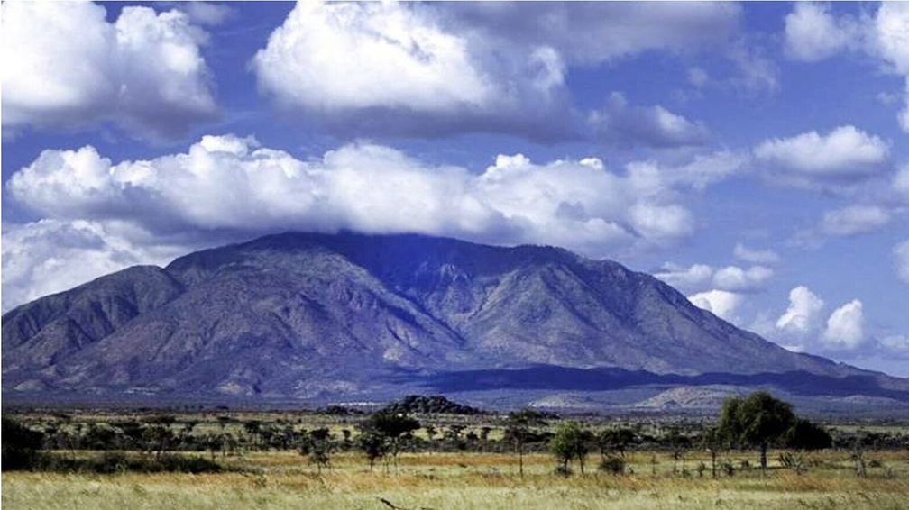 flat topped mountain on African savannah
