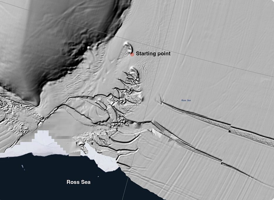 map of Antarctica near Ross Sea