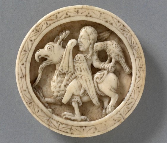 A small ivory carved object