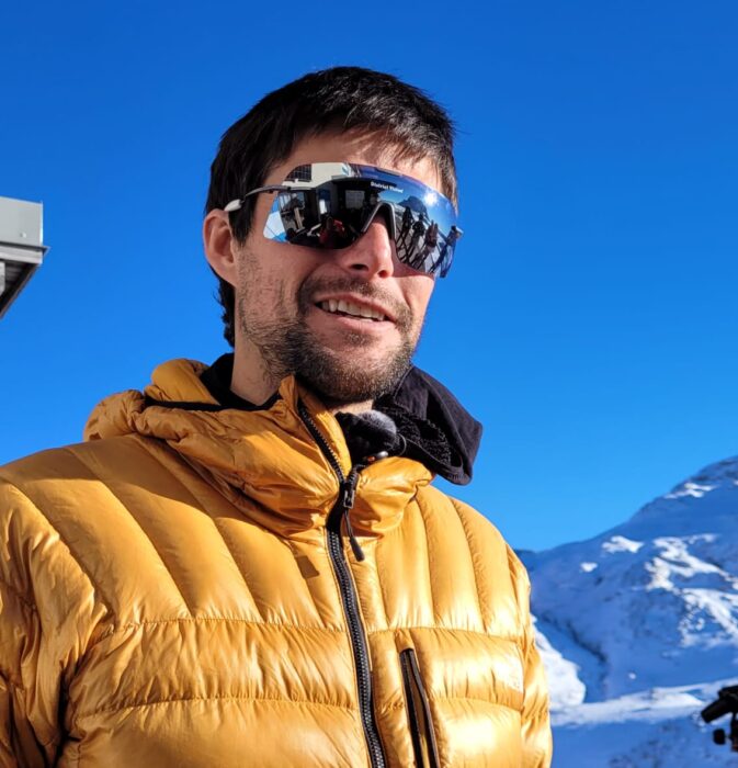 Close shot of benjamin Vedrines in an outdoor location.