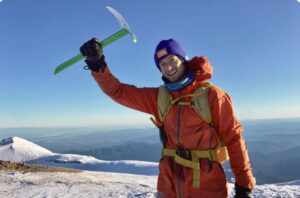 Matheson Brown during his feat.