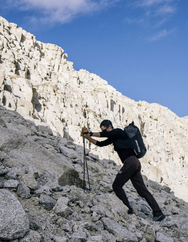 Kilian Jornet in California's Sierra Nevada.