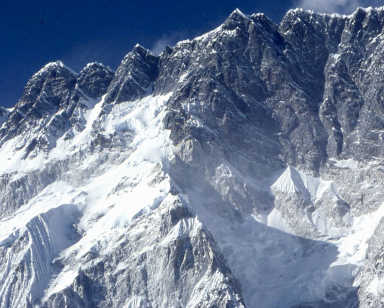 giant snowy block of a mountain