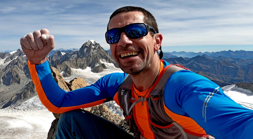 Filip Babicz on the summit of Grand Capucin.
