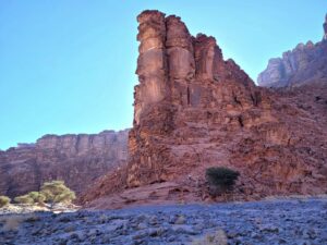 Western Saudi Arabia sandstone pillars