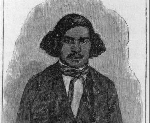 old woodcut of Stephen Bishop