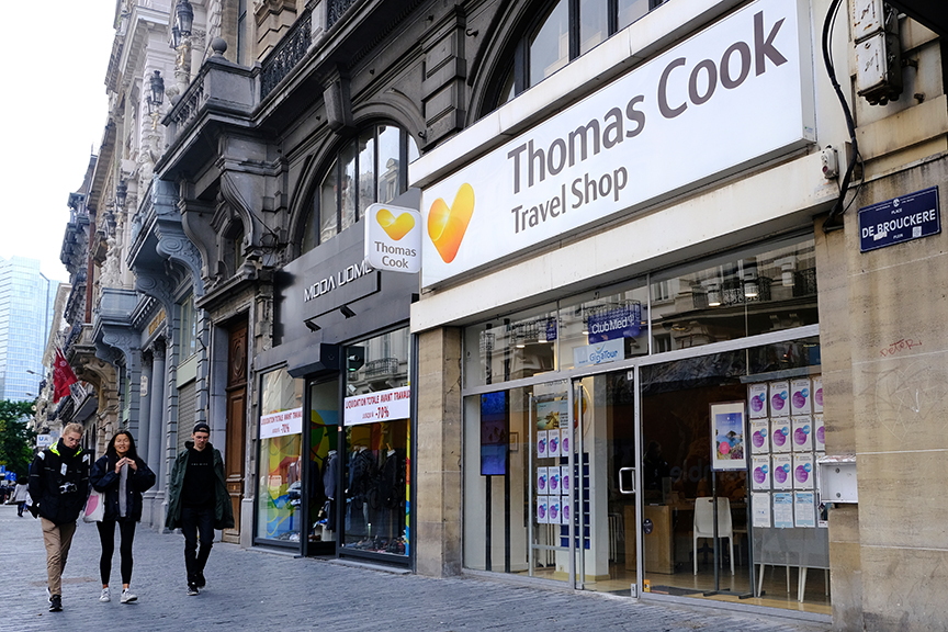 A modern Thomas Cook shop in Belgium. 