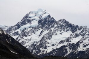 A snow-covered peak