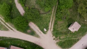 aerial image Tsarichina hole
