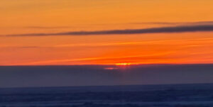 sun piece and orange sky