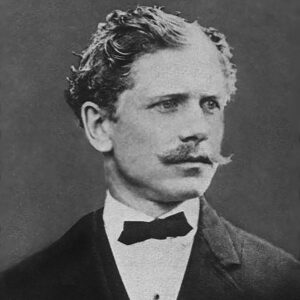 black and white portrait of Bierce as a young man