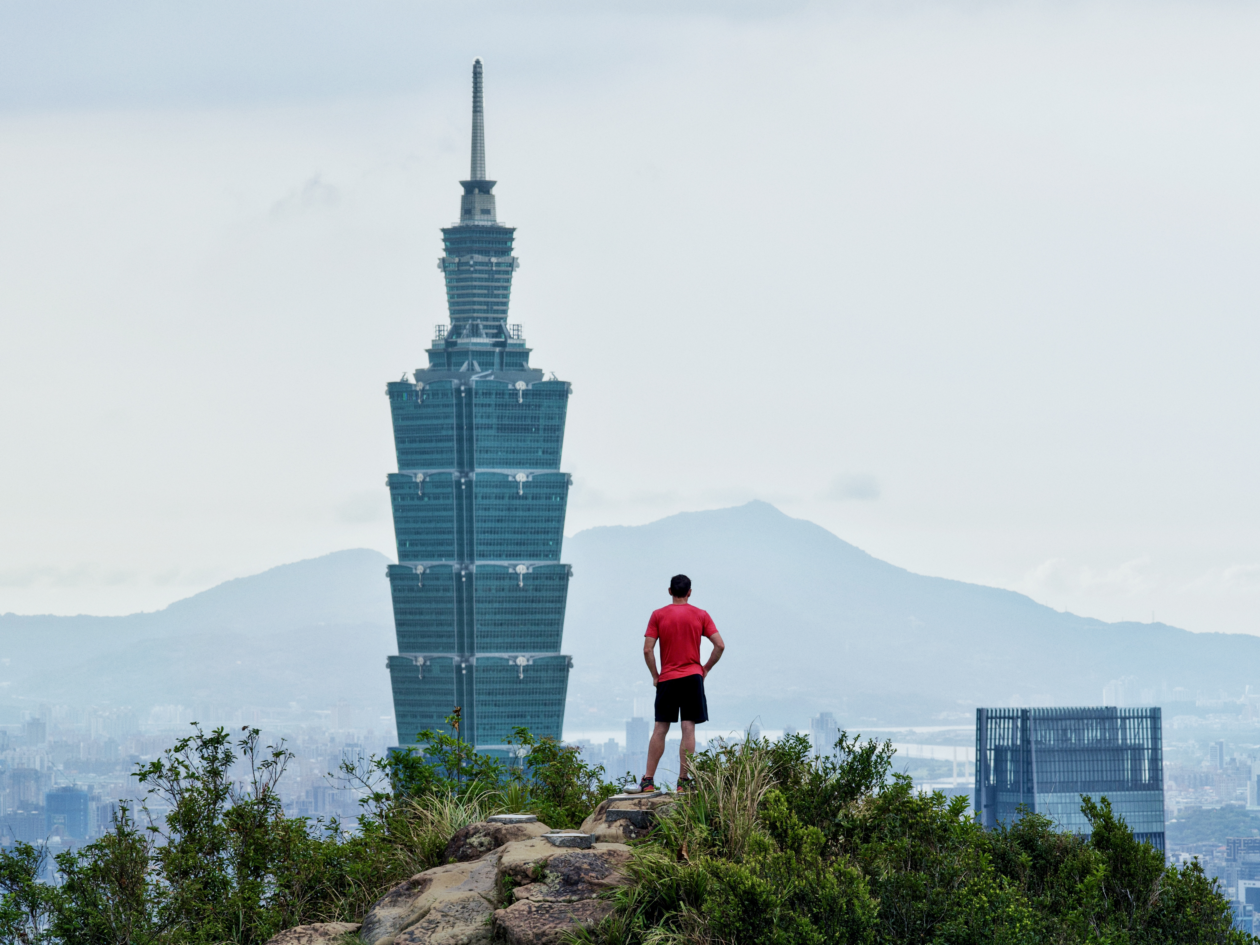 Skyscraper Live. Portrait of Alex Honnold in Taipei, Taiwan.