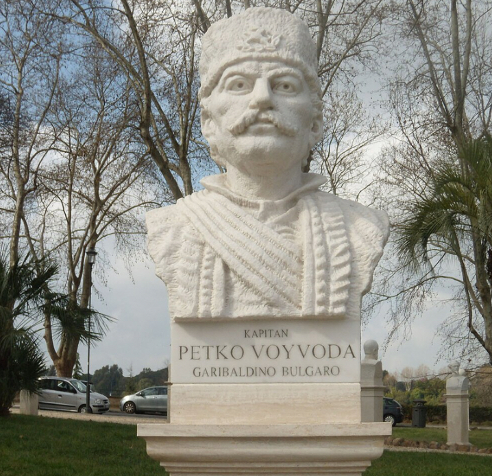 Petko Voyvoda's bust at the Janiculum, Rome, Italy.