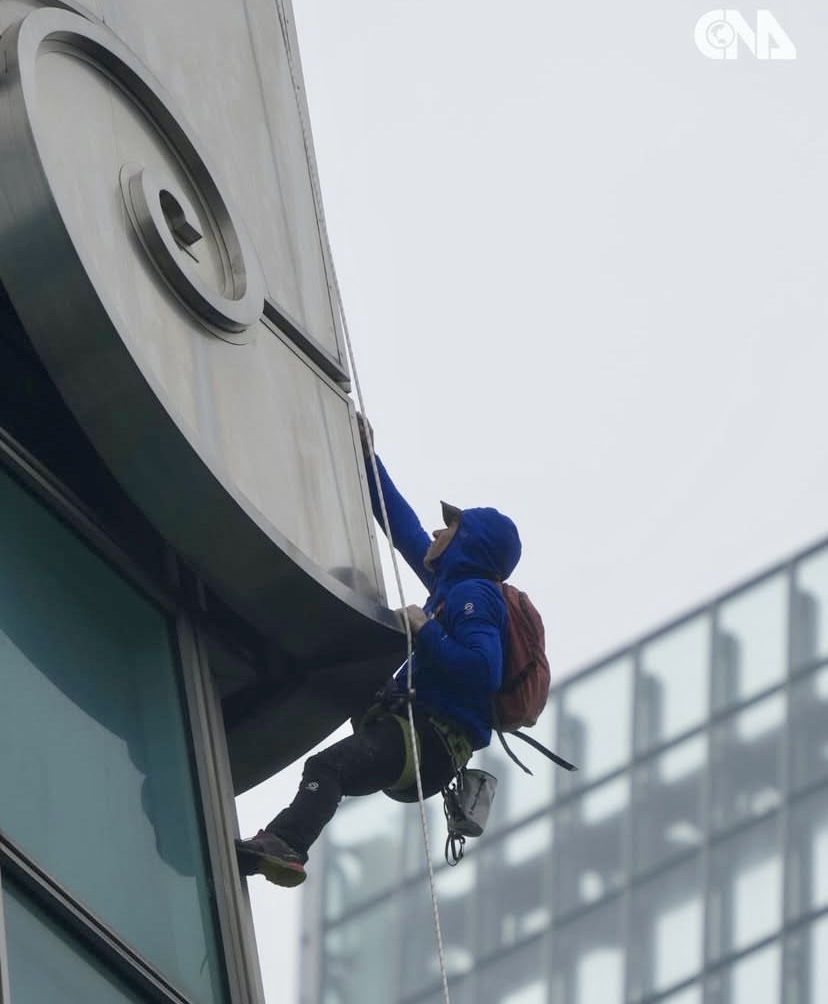 Alex Honnold is already in Taiwan. Today, January 22, he practised the moves before his free solo attempt on January 23 (January 24 in Taiwan).