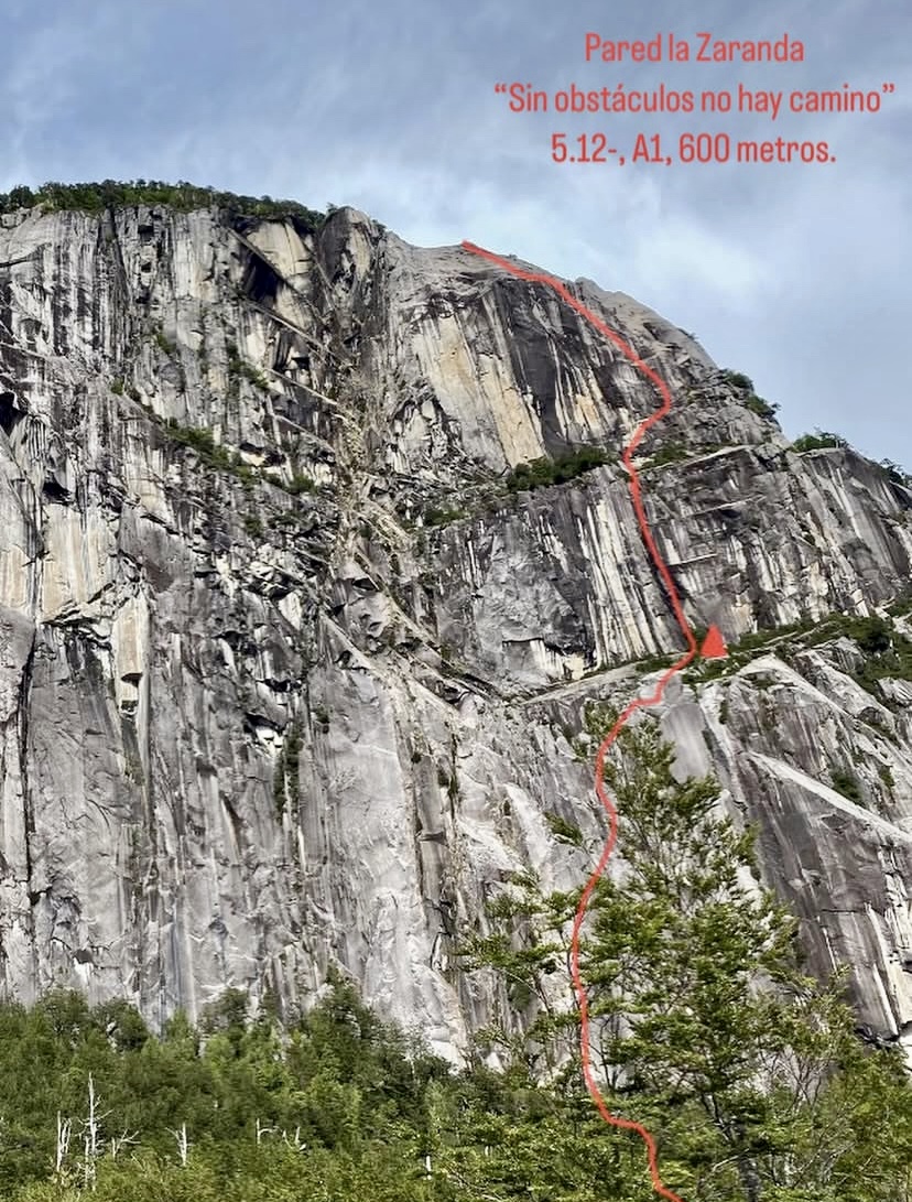 The new bigwall route on La Zaranda.