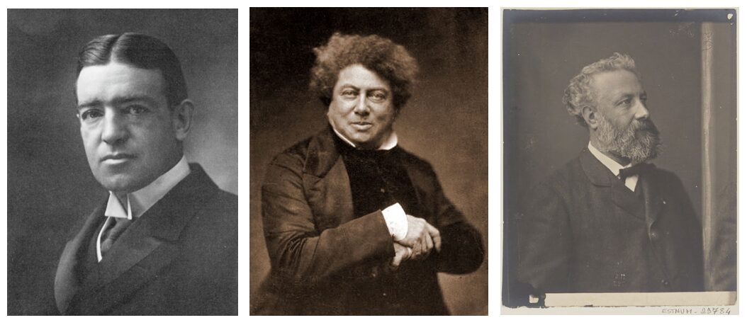 Three bust portraits of various men