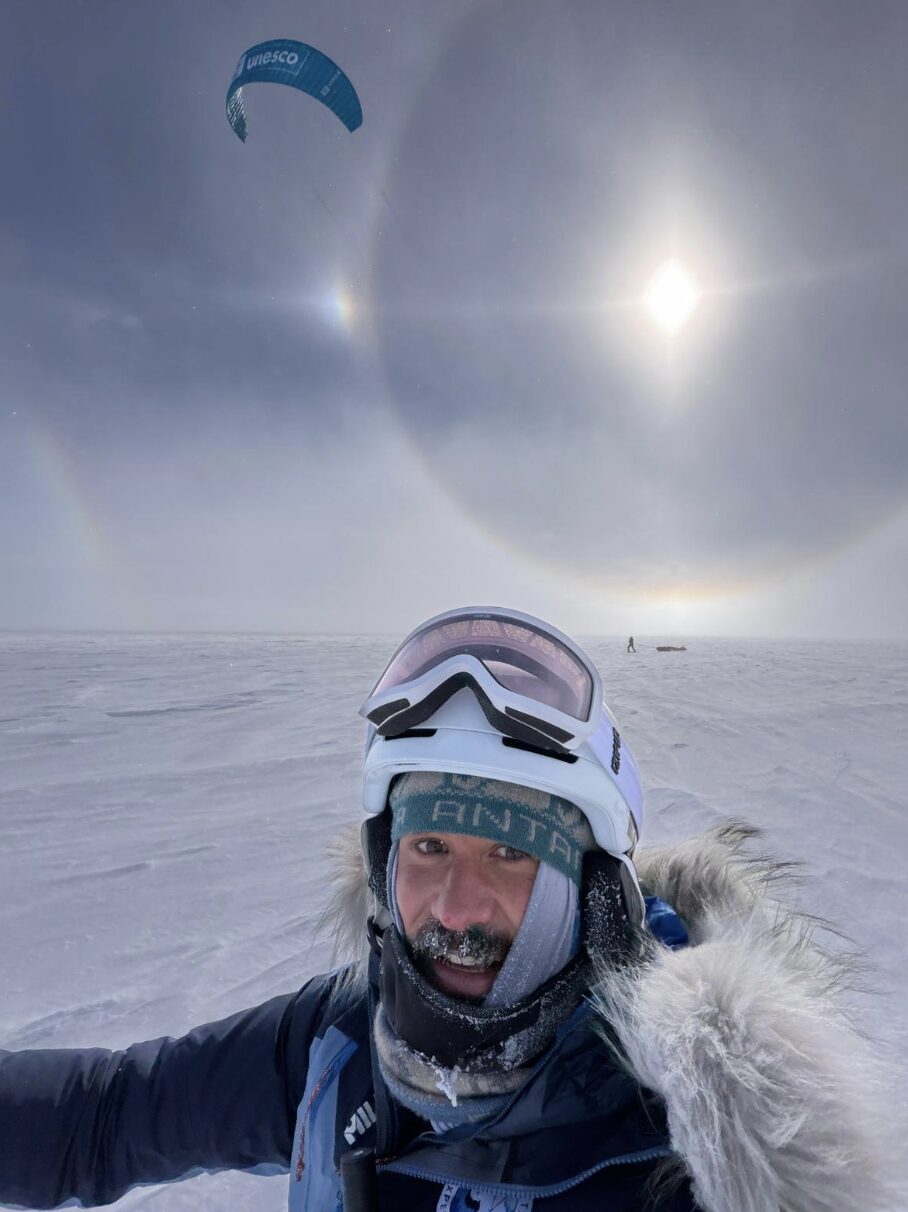 Matthieu Tordeur, with Heidi Sevestre in the background. 