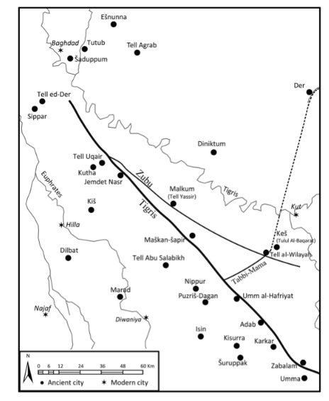 A map of the Tigris.