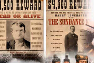 wanted posters of Butch and Sundance