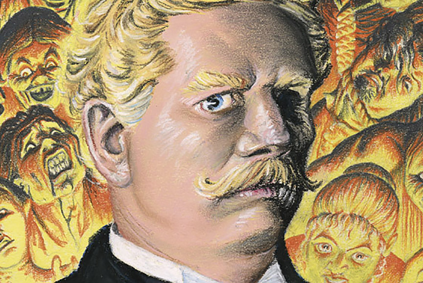 Bierce surrounded by demons