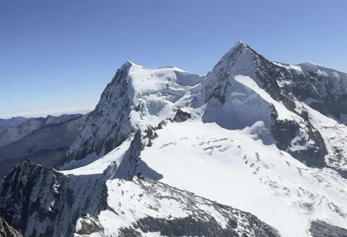 Snowy peaks on the Santa Marta range of Colombia.