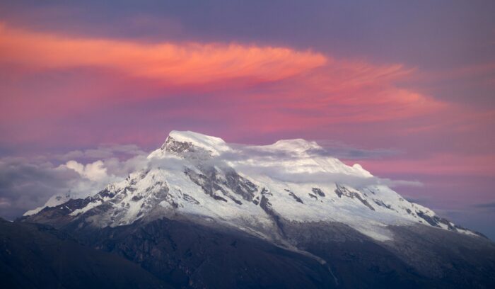 Huascaran at dawn. 