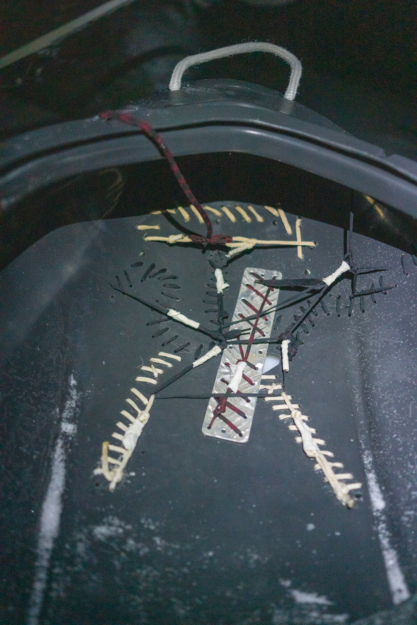 closeup of sled repair