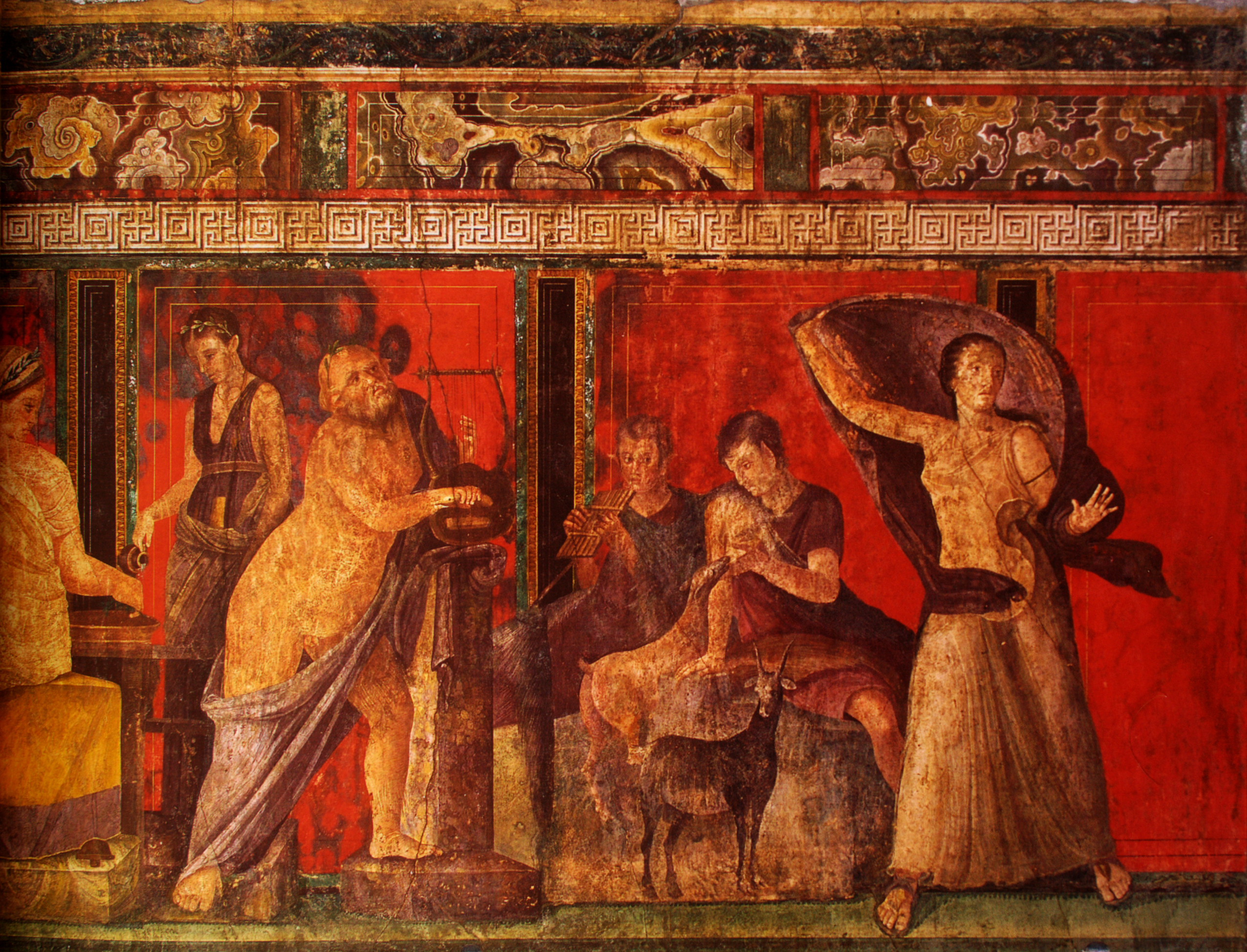 A colourful fresco