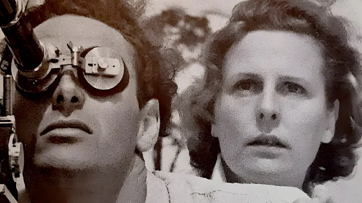 Hans Ertl and Leni Riefenstahl in 1936.