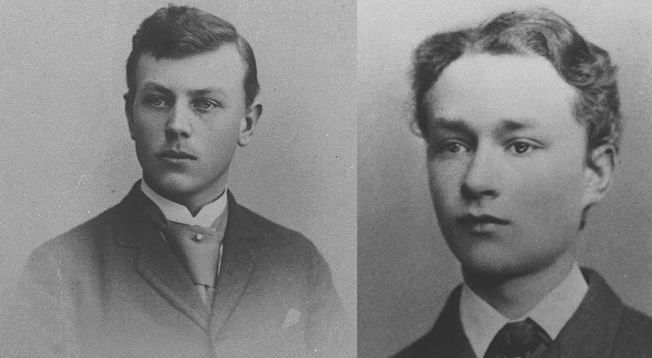 side by side b/w portraits