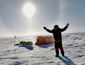 Colin O'Brady in Antarctica.