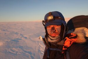 Maciej Besta on the Anabar Plateau, Siberia, in February 2025.