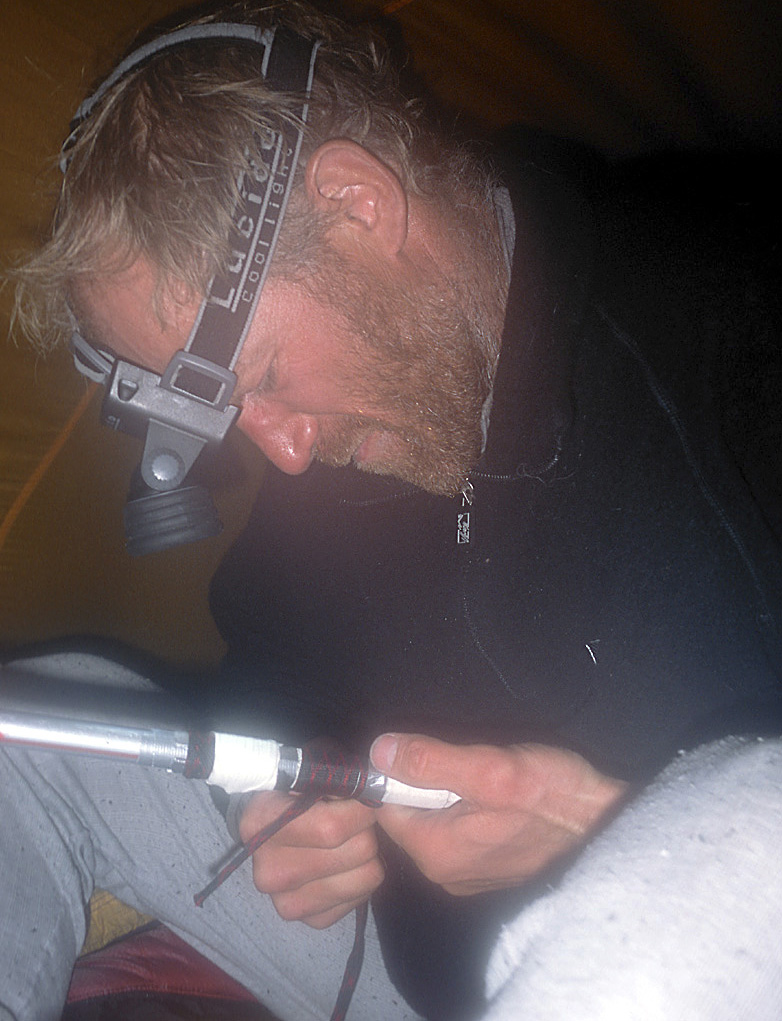 Ousland making repair