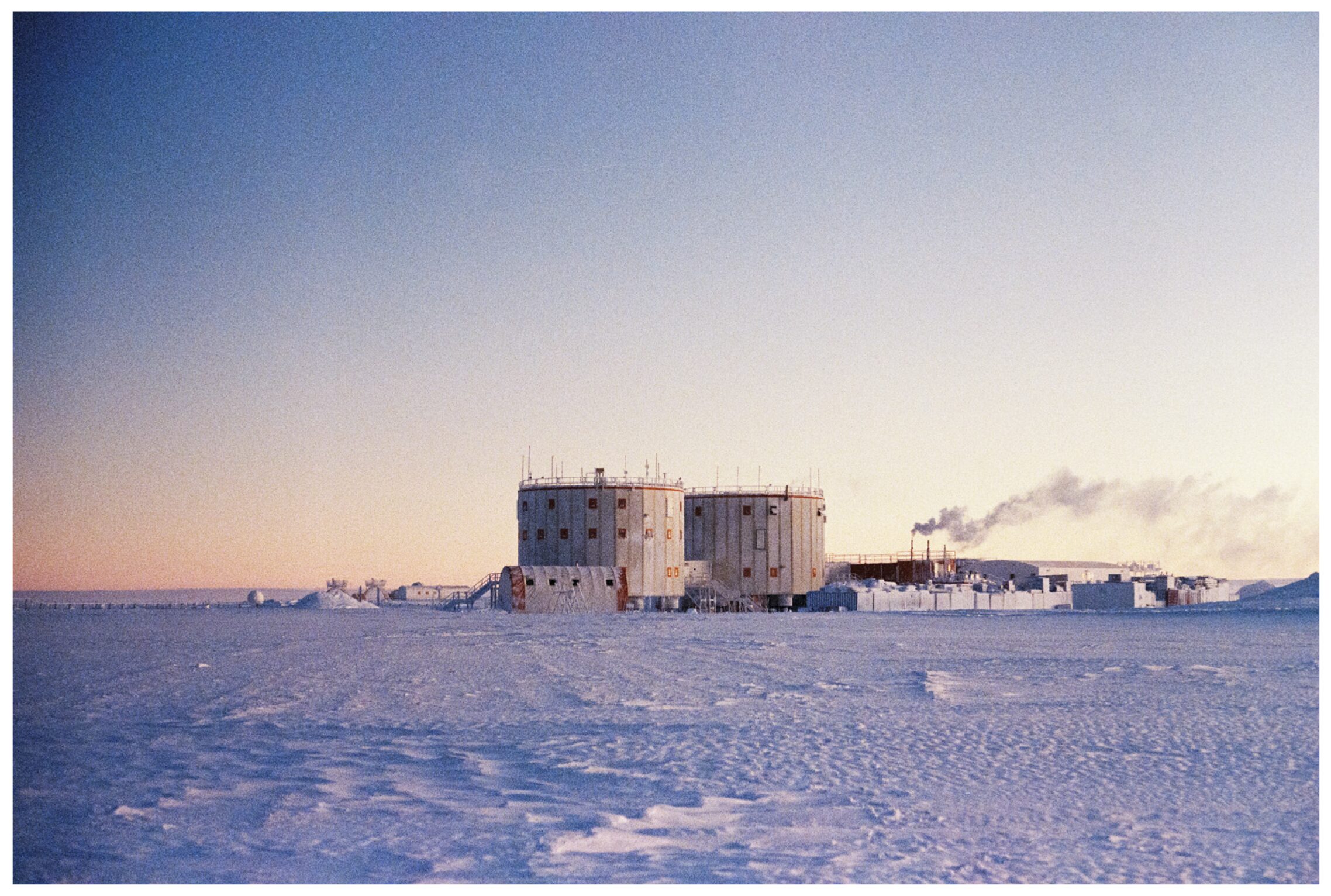 The main towers of Concordia research station, Antarctica