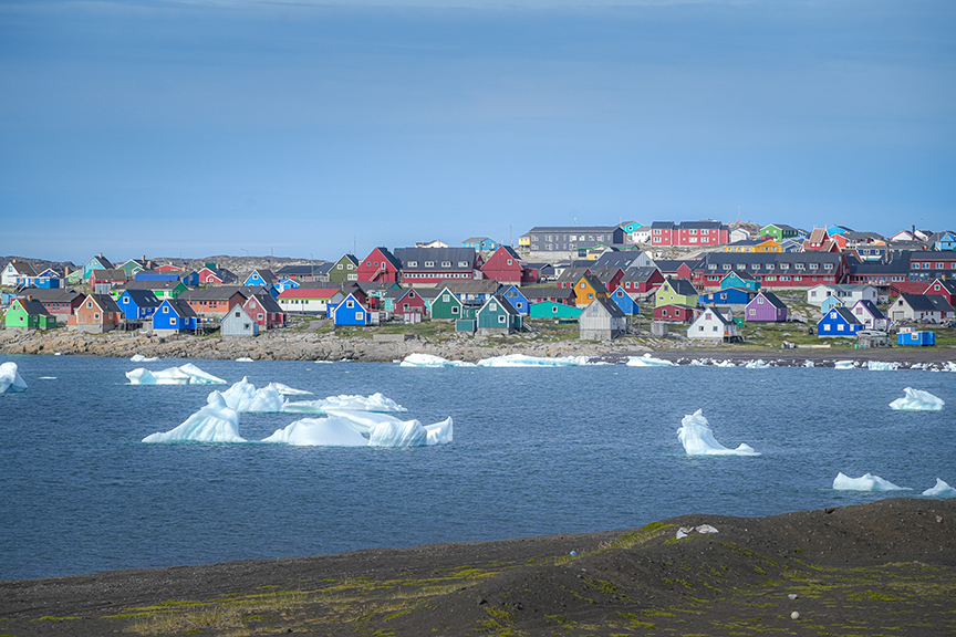 colorful Greenland houses