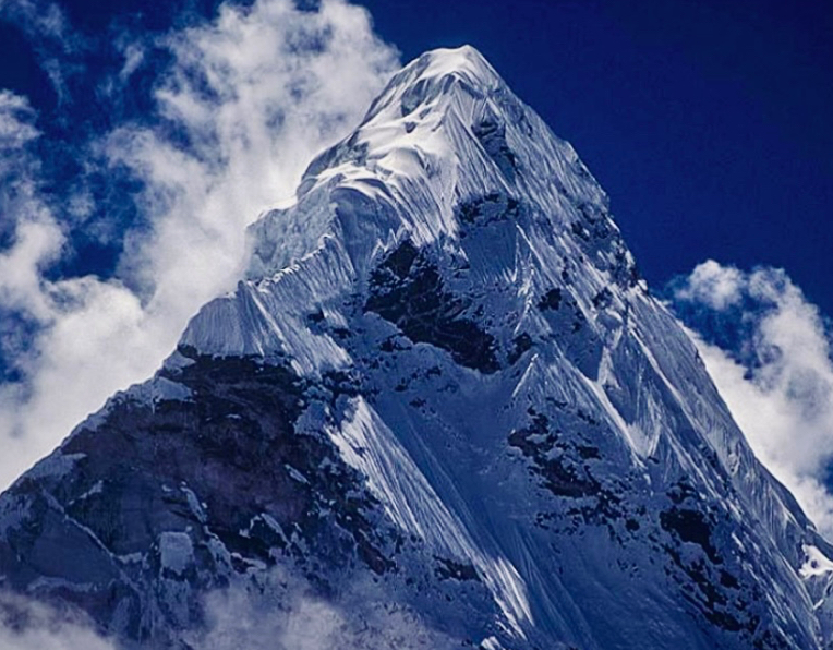 Ama Dablam's upper section. 