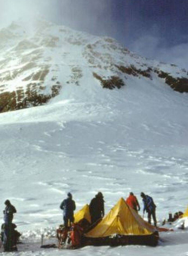 camp at the south col of Everest