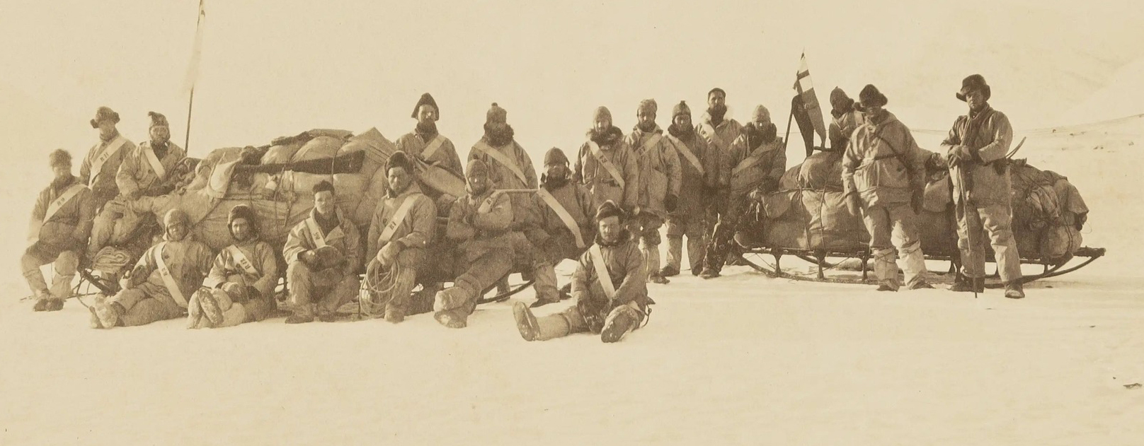 bw photo of 19th century expedition
