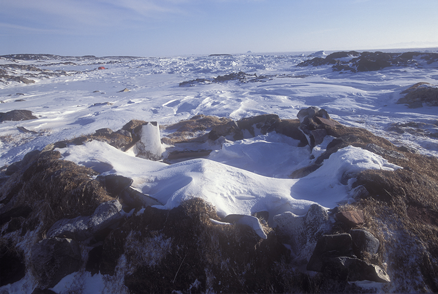 Inuit qammaq, or winter house