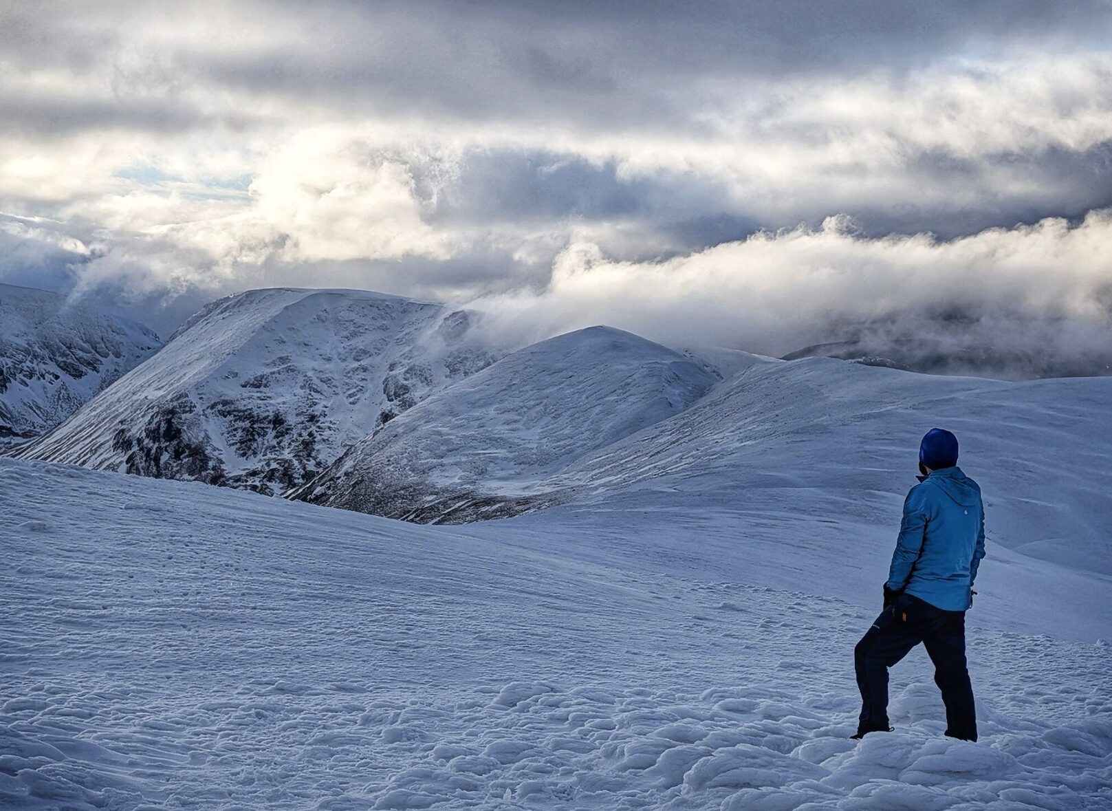 Jake Evans on the Scottish watershed